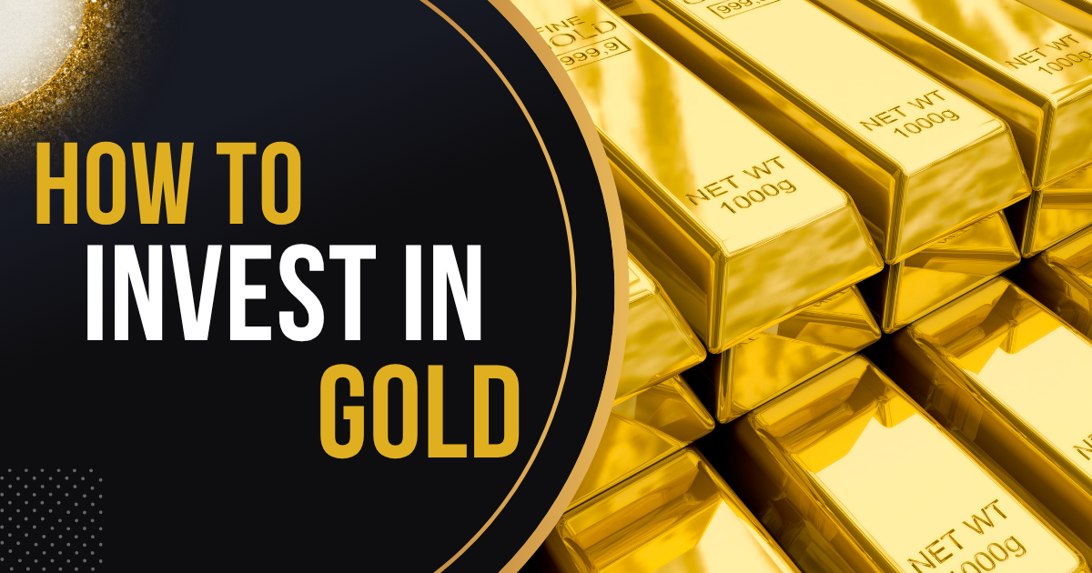 How to Invest in Gold Stacks of gold bars illustrating how to invest in gold through different ways, such as ETFs, digital gold, and physical gold.
